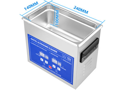 3L小型超声波清洗机内槽尺寸